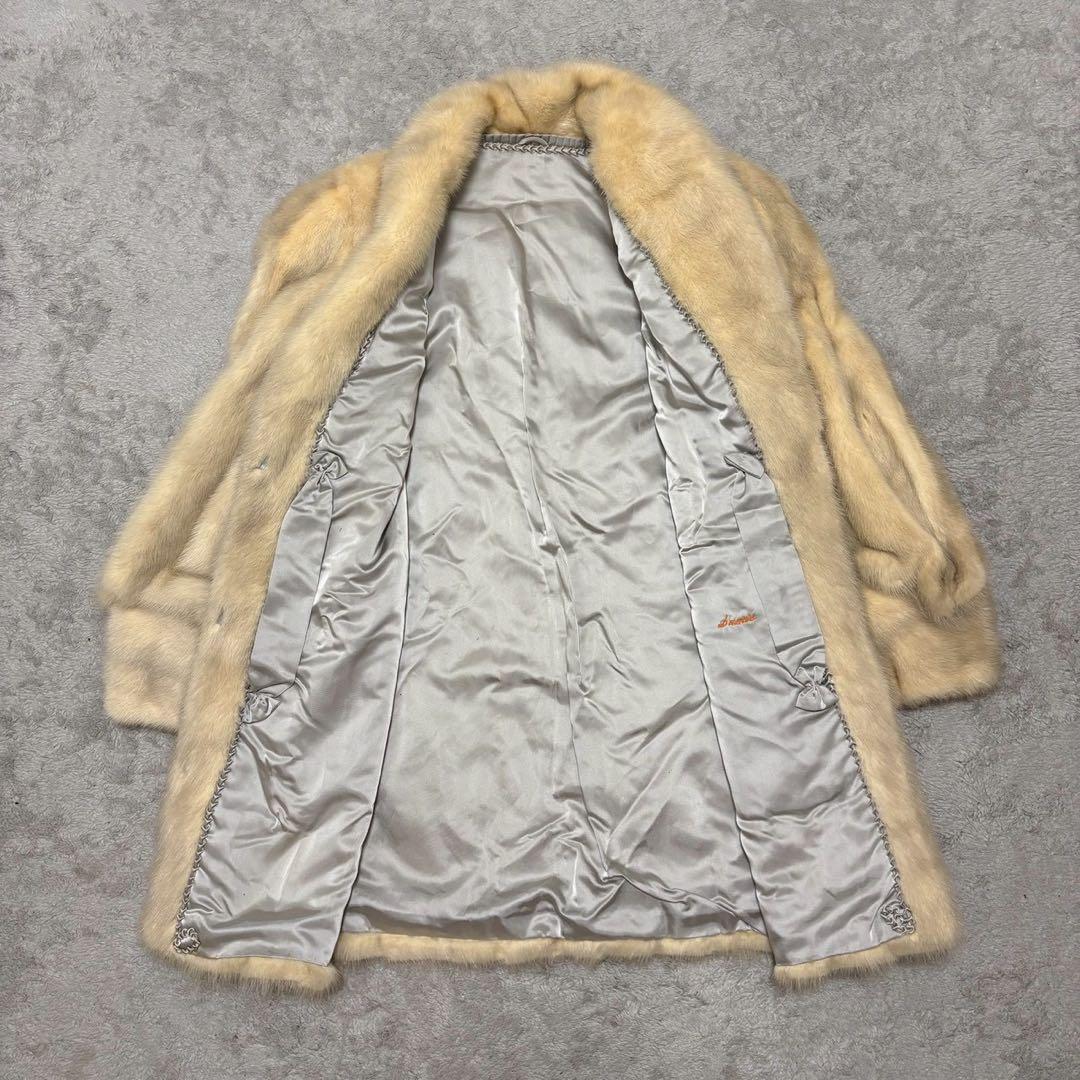 リアルファー ミンクコート ロング レディース 高級品 毛皮コート CC14