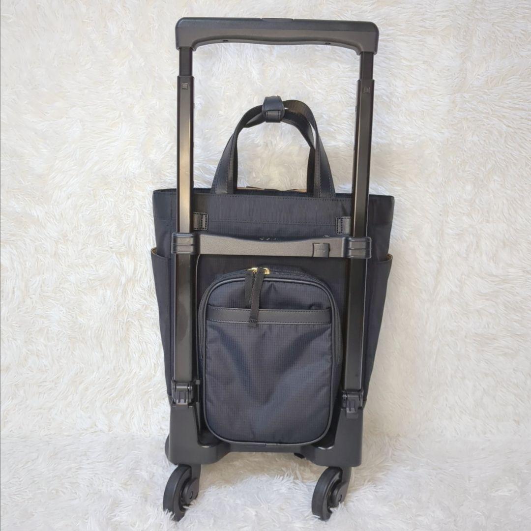 【美品】スワニー キャリーバッグ ルバンドM 4輪 静音 ブラック 大容量