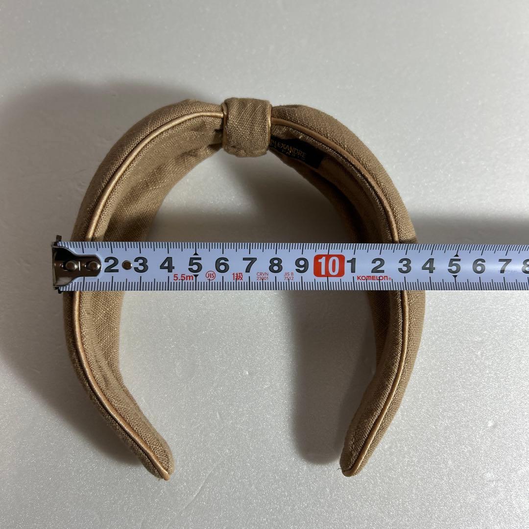 ALEXANDRE DE PARIS カチューシャ ヘアバンド ベージュ