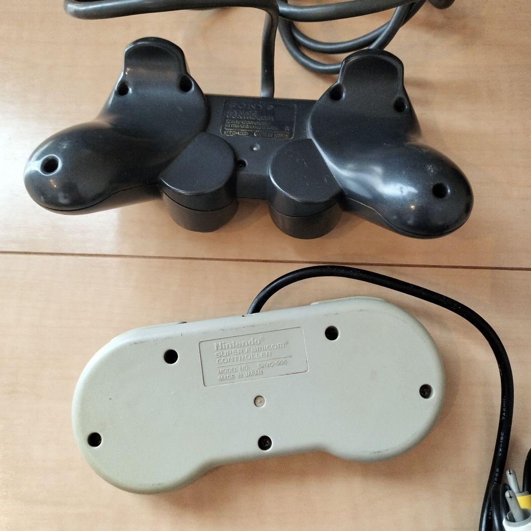 【ジャンク扱】SFC PS コントローラー ACアダプター等8点セット