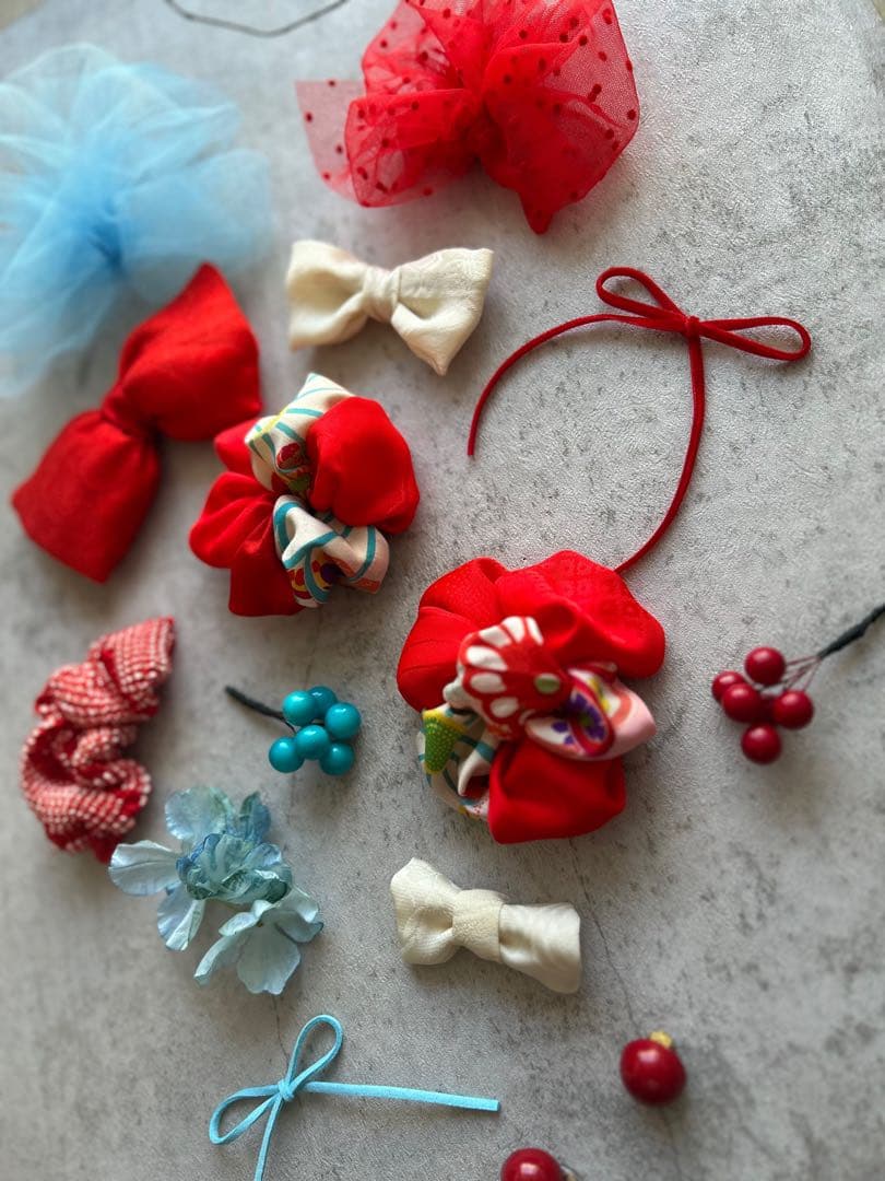 七五三　七五三髪飾り　ヘッドドレス　着物髪飾り　リメイク髪飾り　048