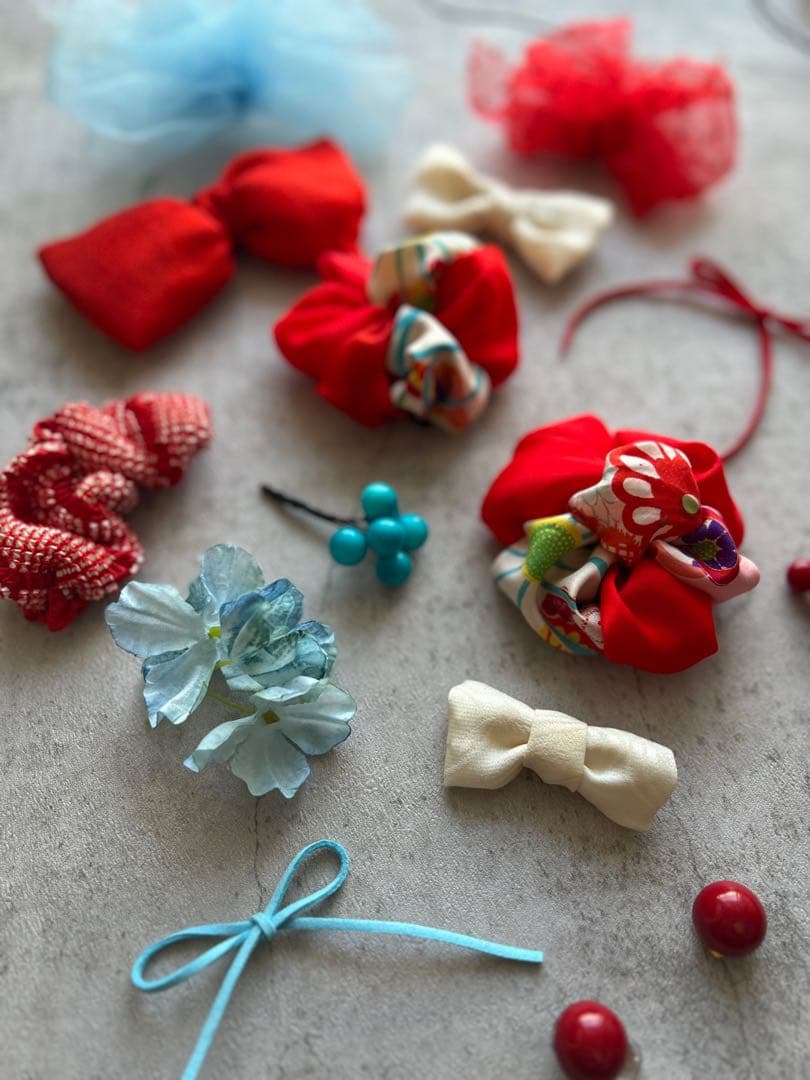 七五三　七五三髪飾り　ヘッドドレス　着物髪飾り　リメイク髪飾り　048