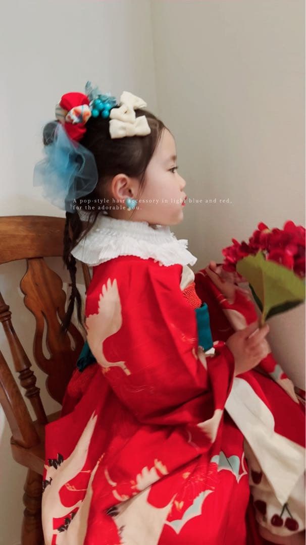 七五三　七五三髪飾り　ヘッドドレス　着物髪飾り　リメイク髪飾り　048