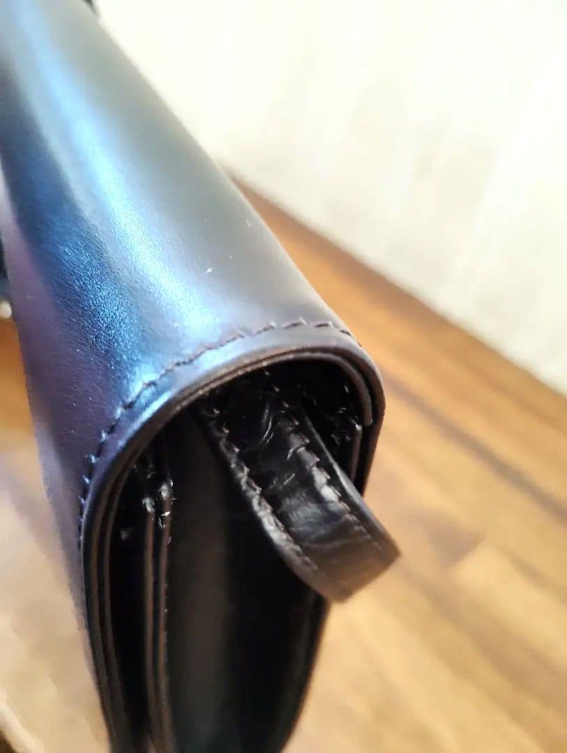 美品　モラビト　ヴァンドーム　ショルダーバッグ　レザー　ブラック 保護袋