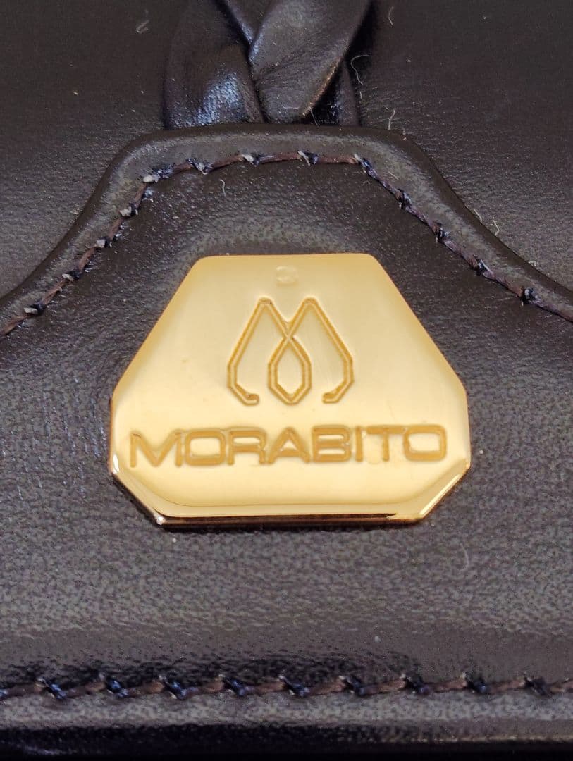 美品　モラビト　ヴァンドーム　ショルダーバッグ　レザー　ブラック 保護袋