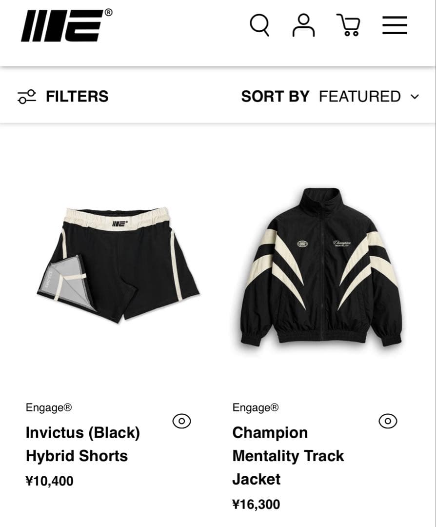 未使用　エンゲージ　ジャージ　格闘技