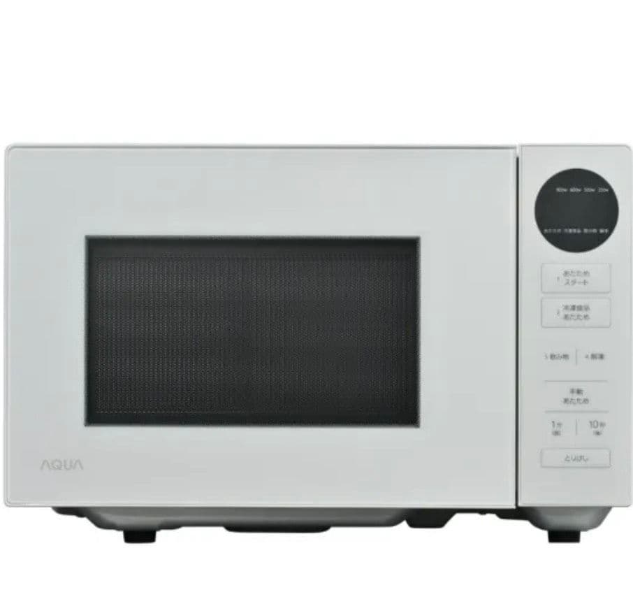 リファビッシュ品☆極美品AQUA電子レンジフラットテーブル AQM-KF20A白