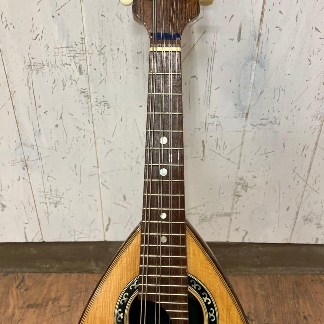 昭和レトロ ビンテージ マンドリン 7弦 4コース 豪華装飾 彫刻 螺鈿 貝細工