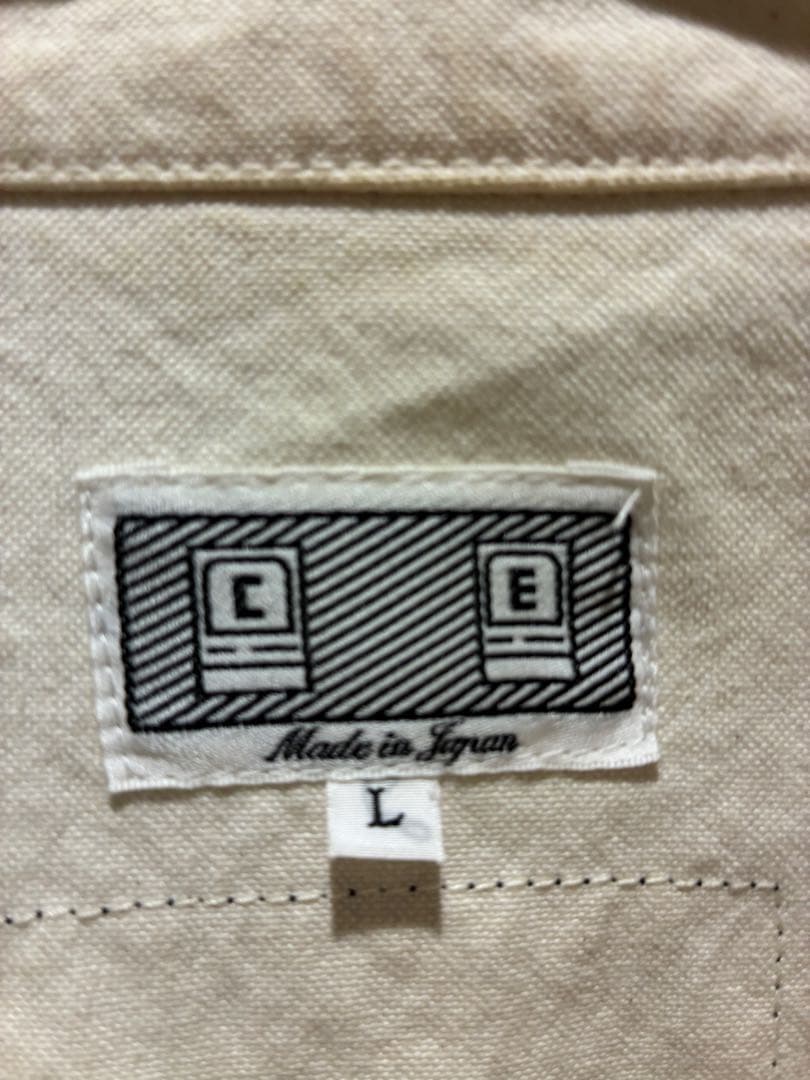 C.E デニムジャケット　Lサイズ アイボリー オーバーサイズジャケット