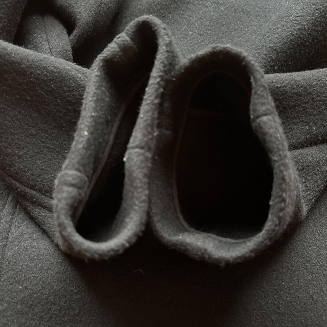 x*a様 デンハム　ダッフルコート　黒 サイズ　L