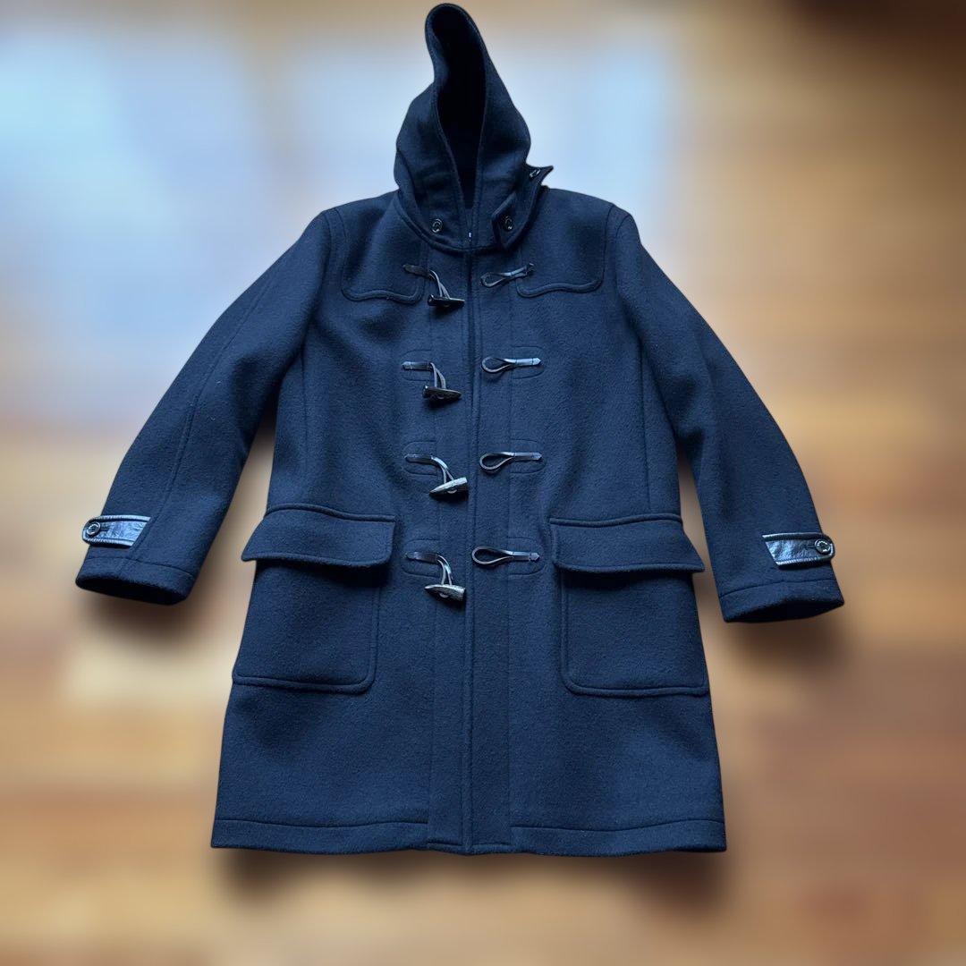 x*a様 デンハム　ダッフルコート　黒 サイズ　L