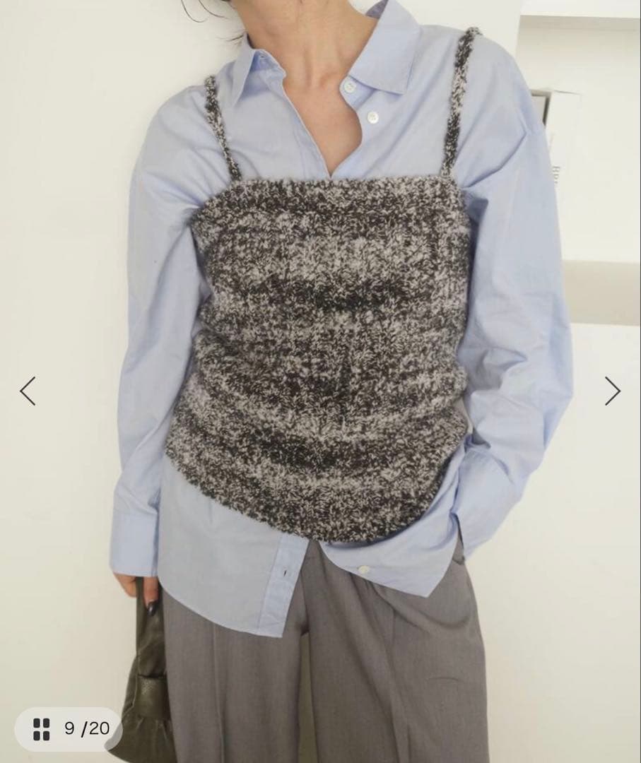 crinkle crinkle crinkleニットキャミ