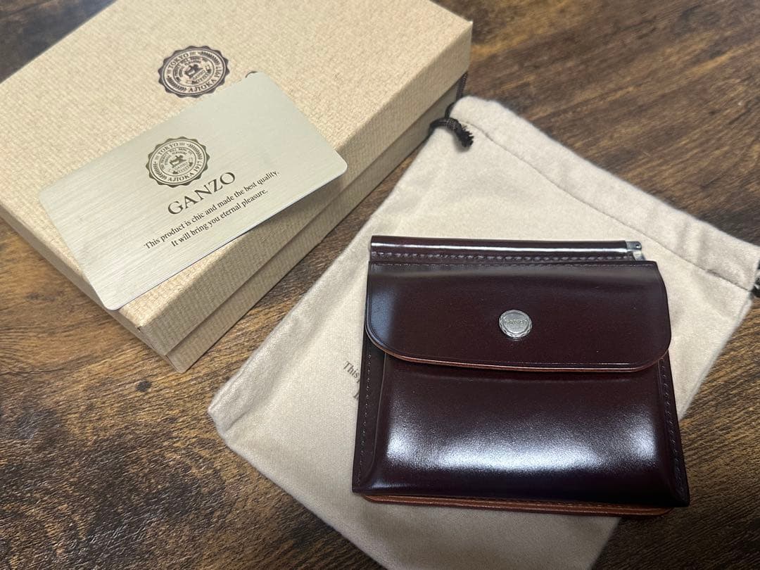 GANZOコードバン小銭入れ付きマネークリップ