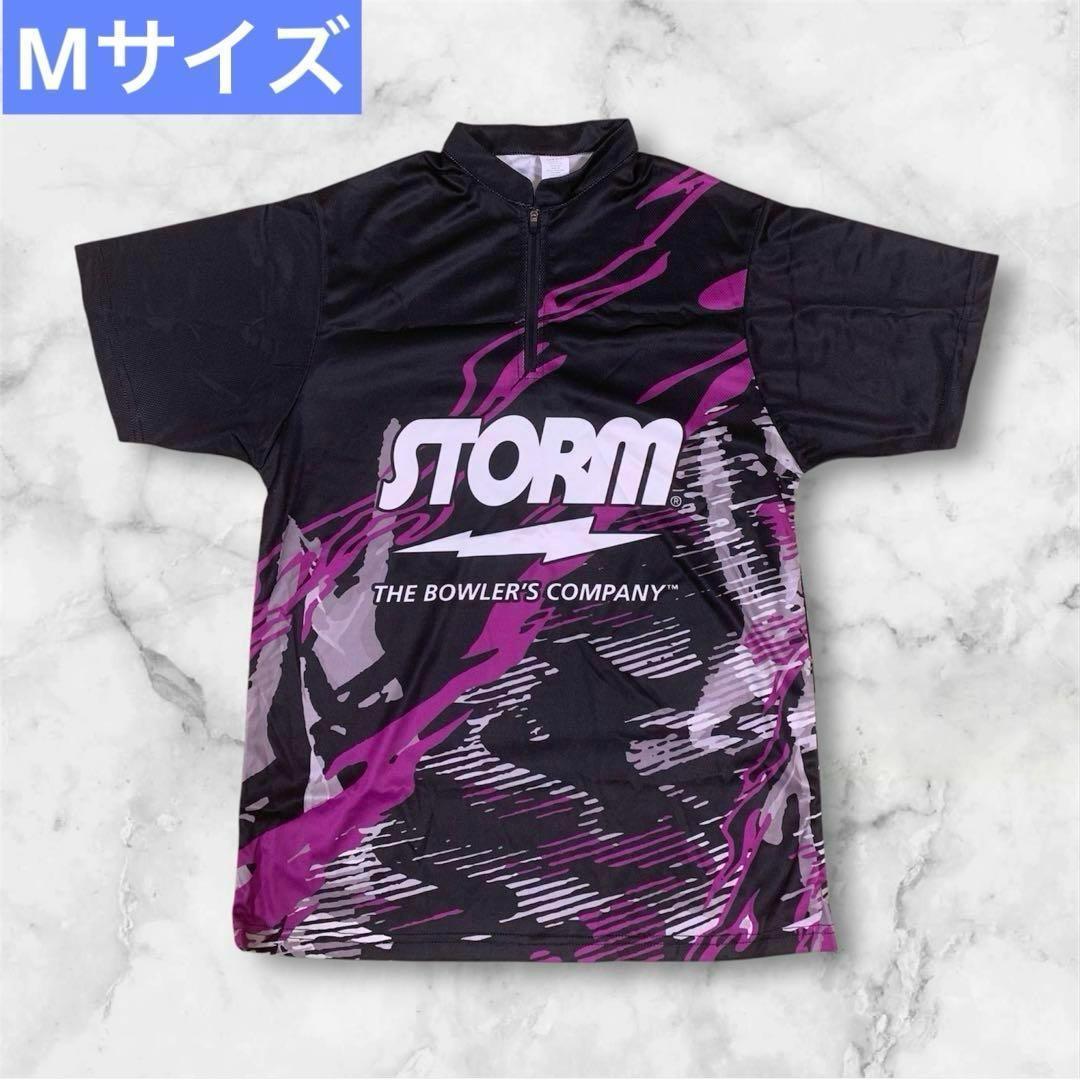 ストーム　ボウリングウェア　ブラックパープル　Mサイズ