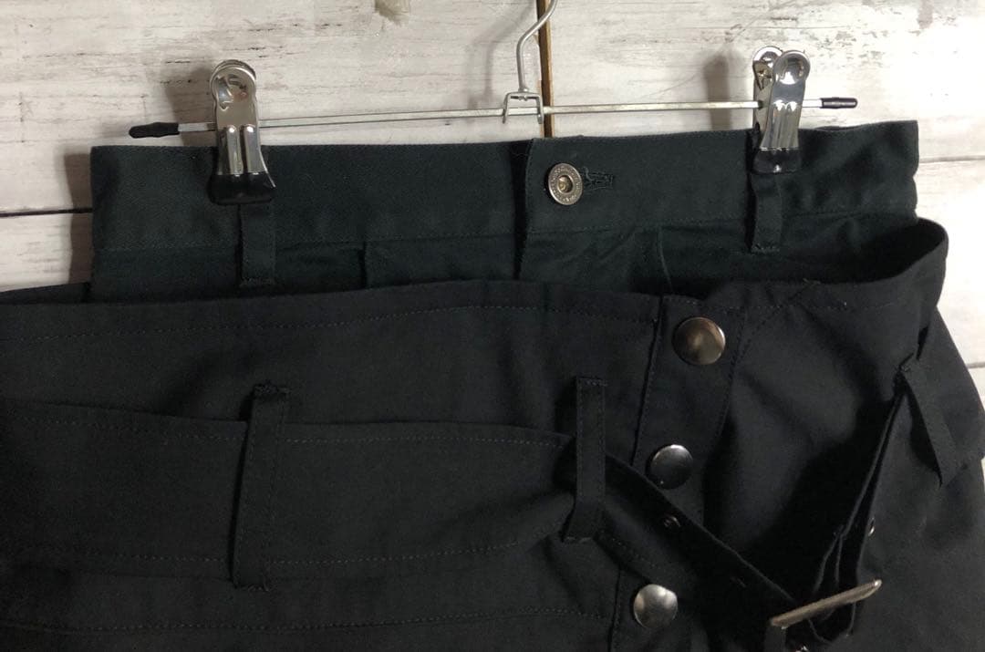 BLACKPEACENOW アシンメトリースカート ベルト レイヤード 黒