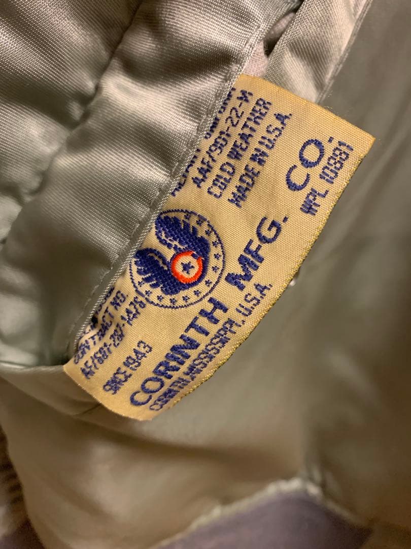 J*様 CORINTHコリンス MA-1 フライトジャケット　希少カラー　ヴィン