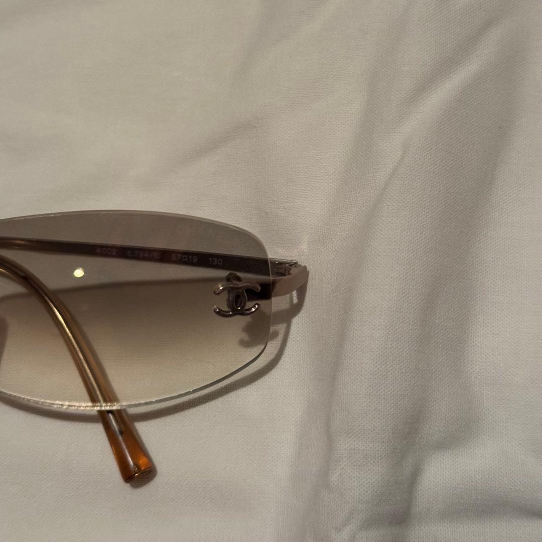 M*様 CHANEL Clear Lens Rimless Sunglasses