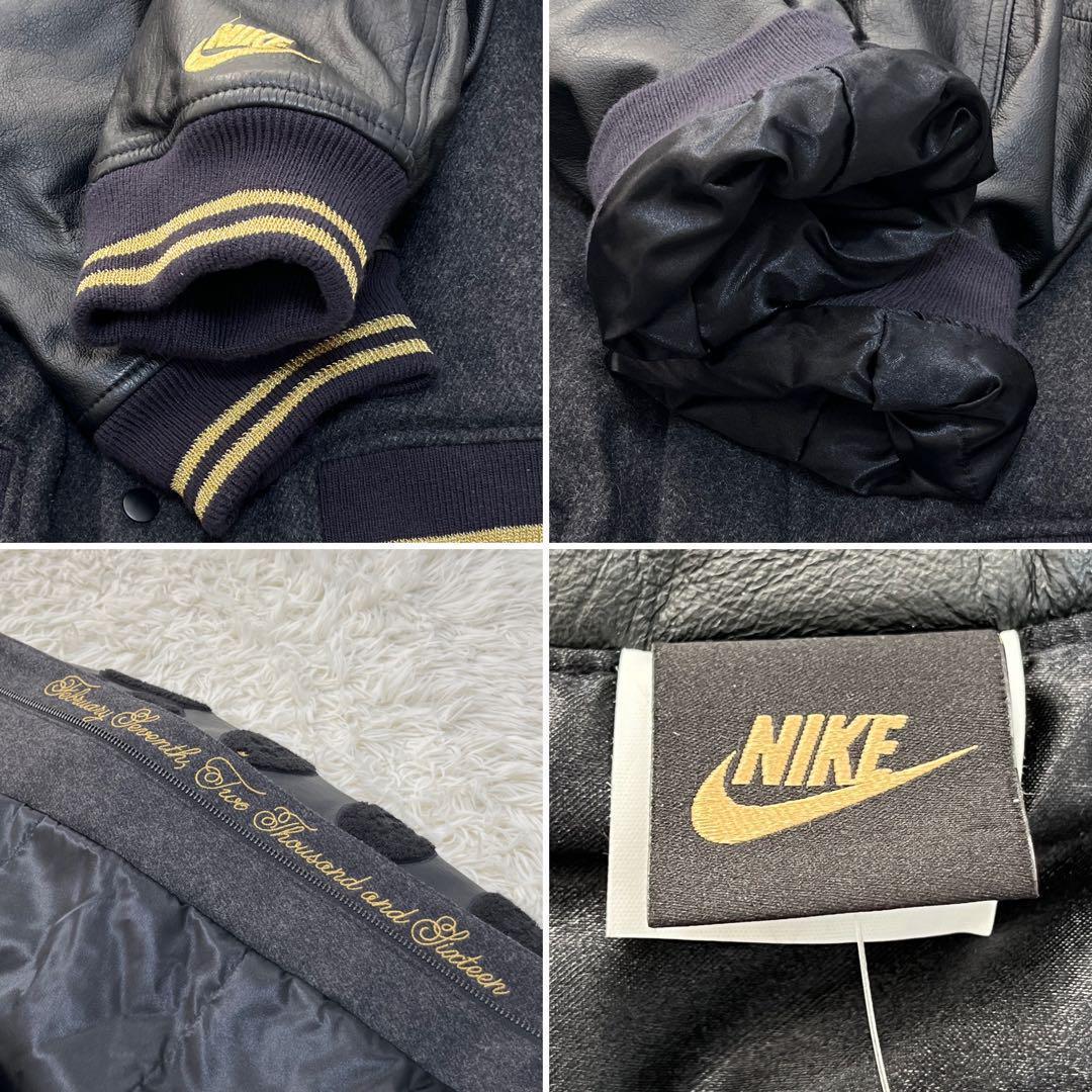 未使用 ナイキ NFL ブルゾン レザー ウール スーパーボウル 特注モデル
