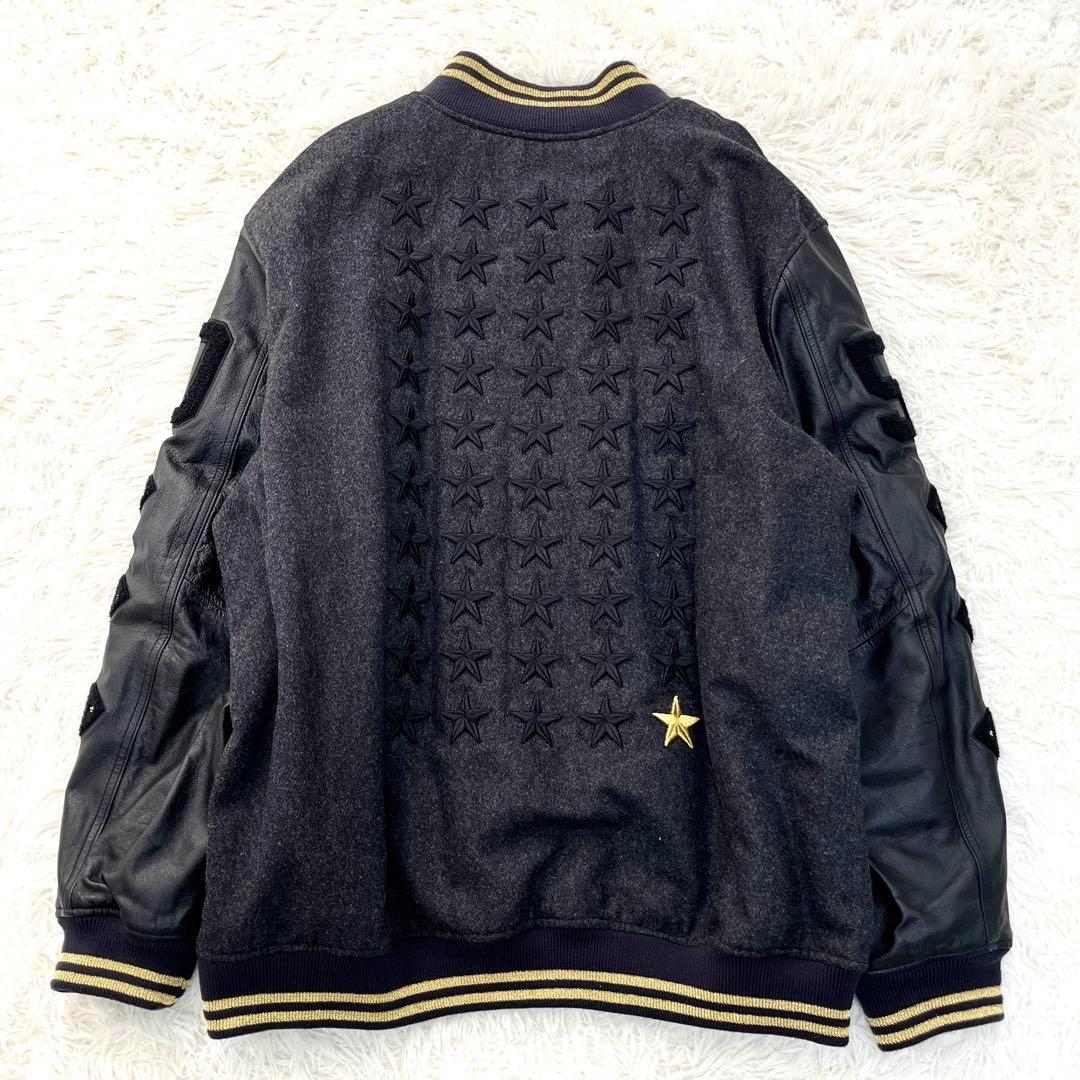 未使用 ナイキ NFL ブルゾン レザー ウール スーパーボウル 特注モデル