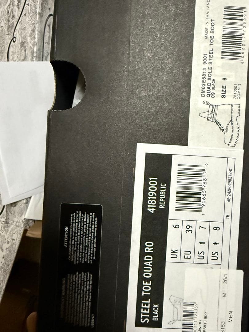 Rick Owens×Dr.martens STEEL TOE BOOT