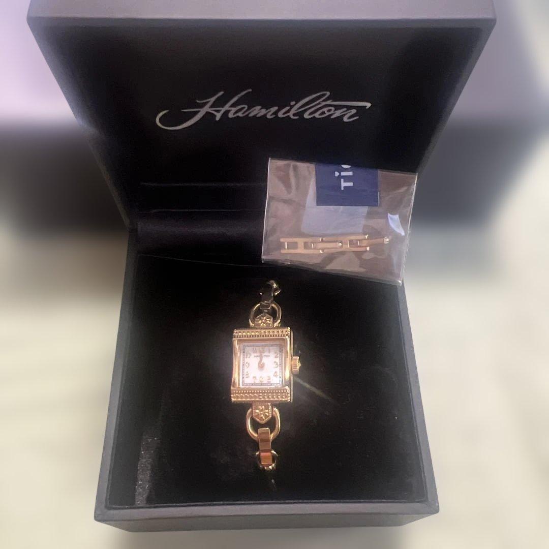 Hamilton ゴールド アナログ腕時計