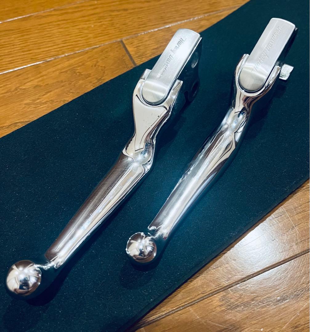 ハーレーダビッドソン レバー ブレーキクラッチ 交換用ロゴカバーあり