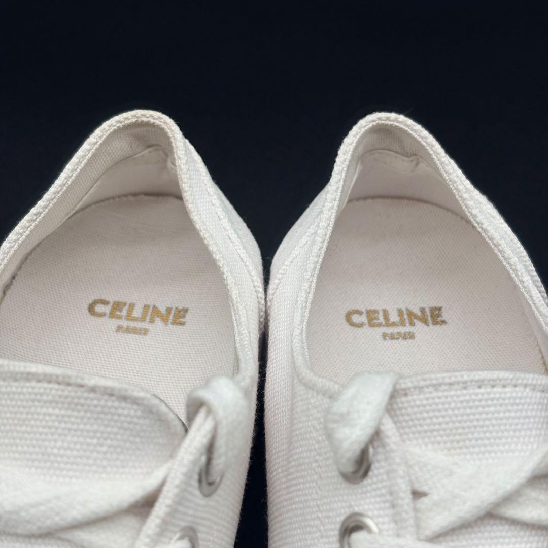 【美品】CELINE ジェーン トリオンフ　レースアップ 厚底　スニーカー