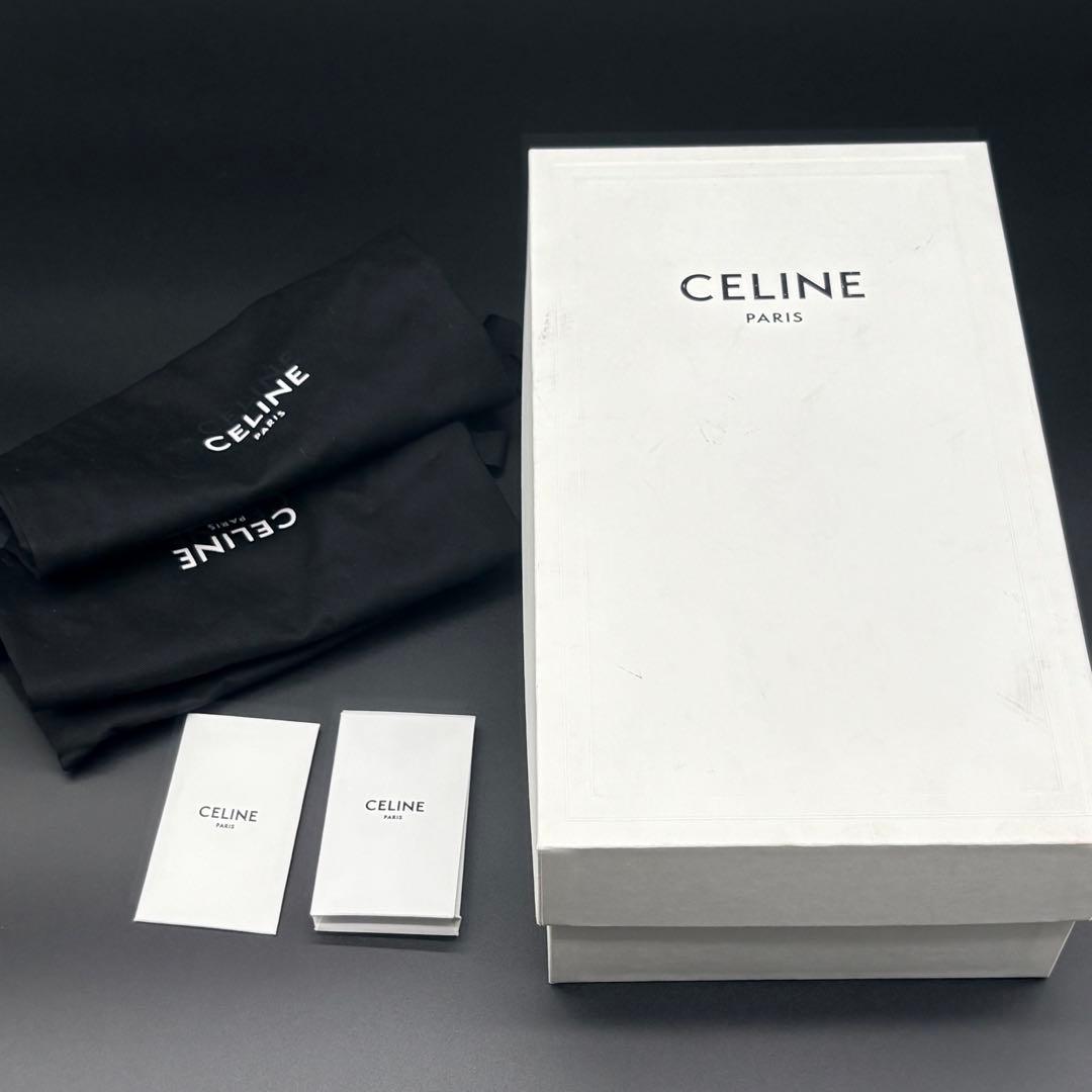 【美品】CELINE ジェーン トリオンフ　レースアップ 厚底　スニーカー