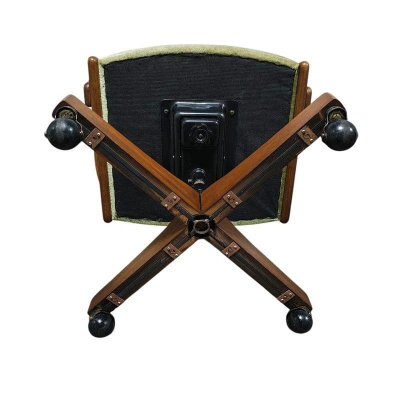 karimoku オールドカリモク コロニアル デスクチェア モケットグリーン