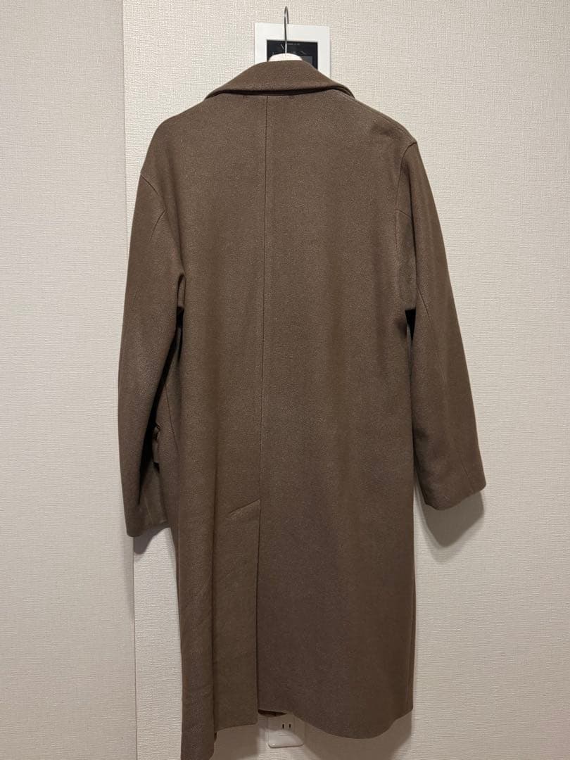 AURALEE ウールシルクメルトンステンカラーコート