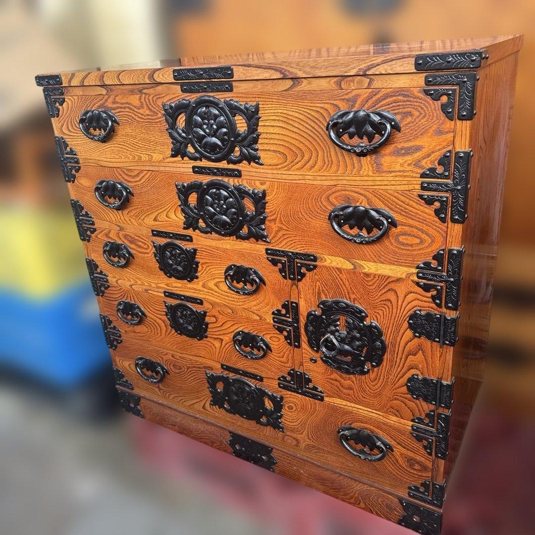 昭和レトロ　美品　岩谷堂箪笥　鍵付き