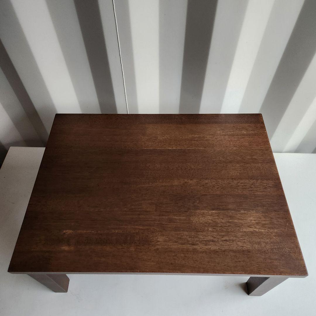 廃盤モデル 無印良品 MUJI 天然木　サイドテーブル　小　ラバーウッド材