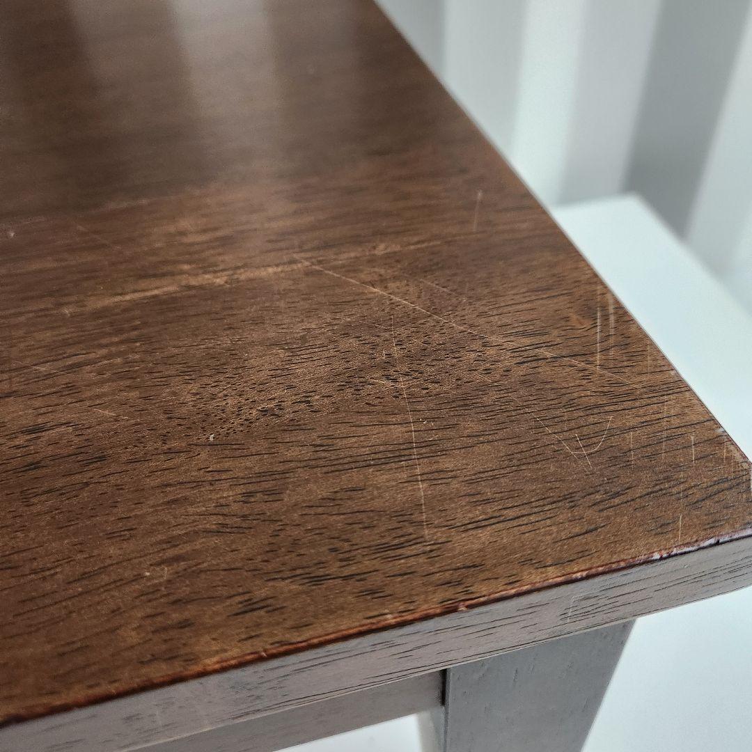 廃盤モデル 無印良品 MUJI 天然木　サイドテーブル　小　ラバーウッド材