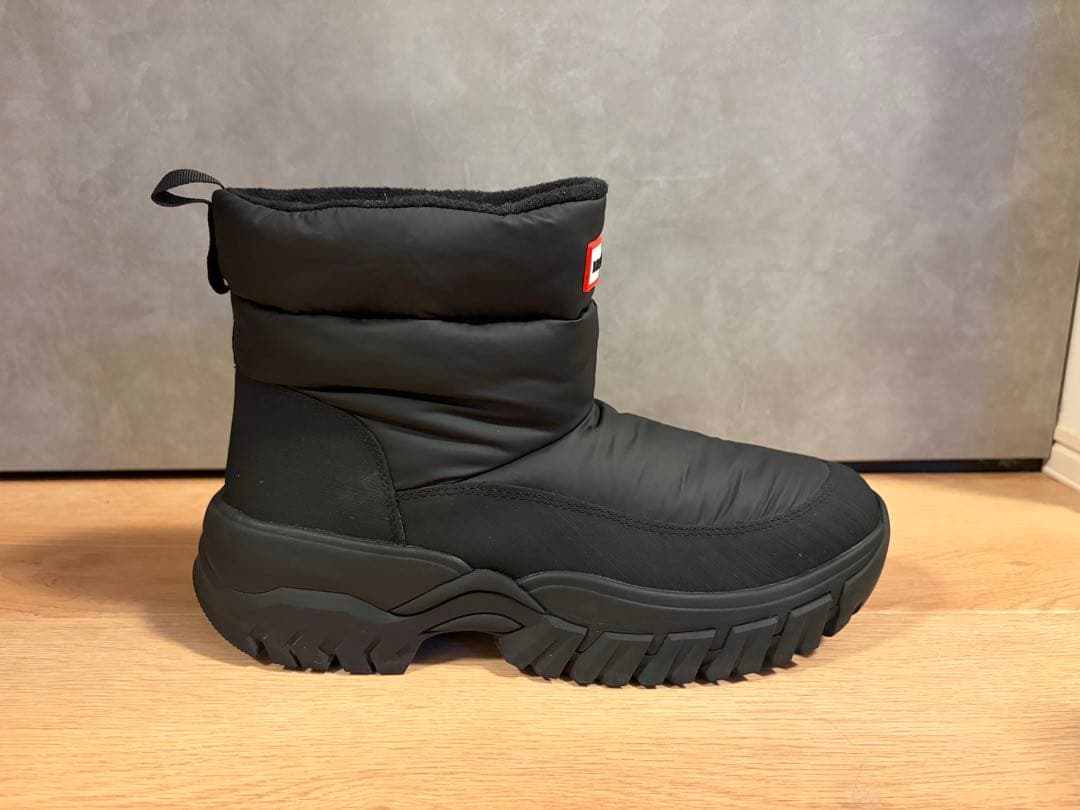 美品　HUNTER ブラック スノーブーツ