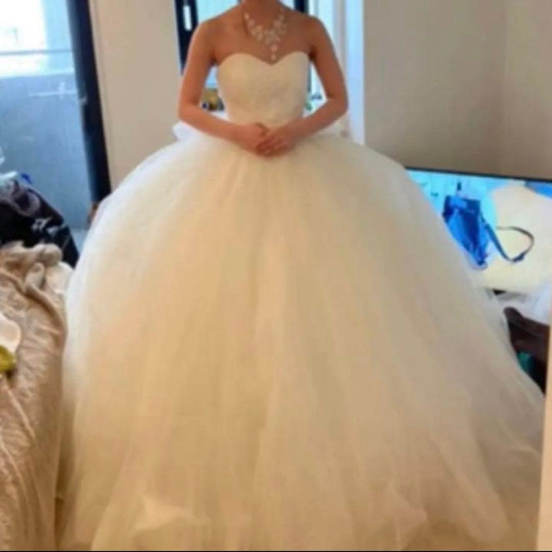 2/14までお値下げ中Aライン ウェディングドレス ワタベウェディング