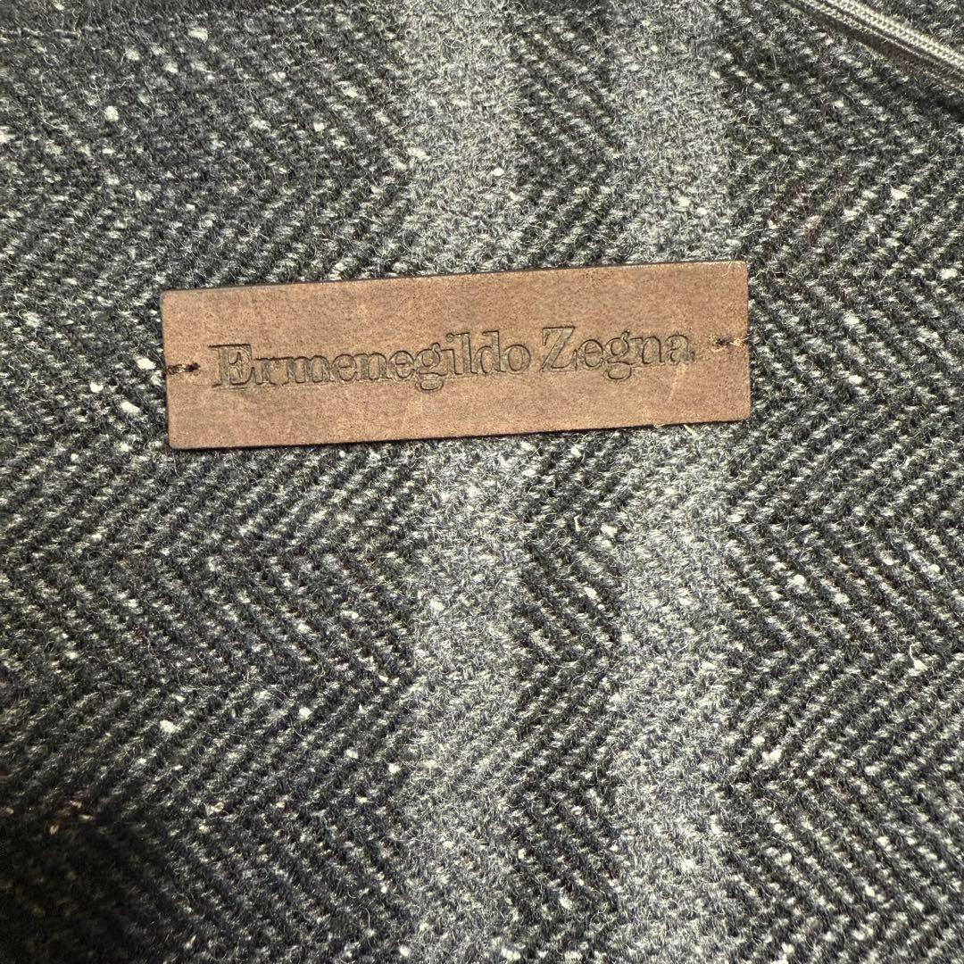 ermenegildo zegna★ 未使用 マフラー グレー 羊毛 シルク