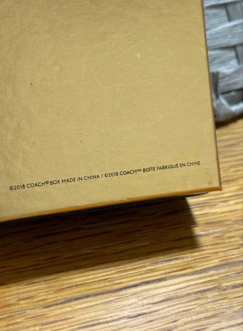 【美品・未使用】 COACH シルバーカッティングストーン付きネックレス 箱付き