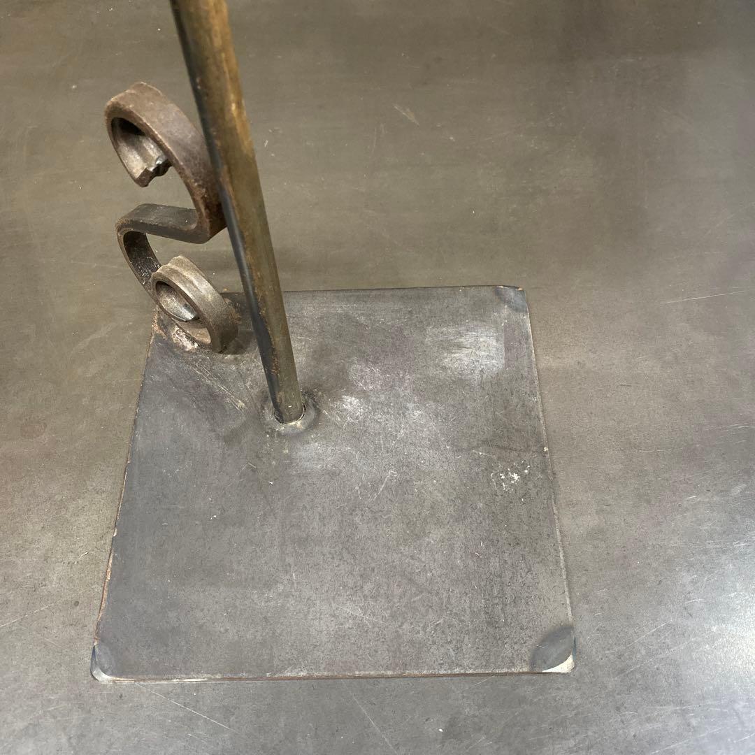 ヴィンテージ 鉄製の高さ調整可能なハットスタンド　帽子掛け