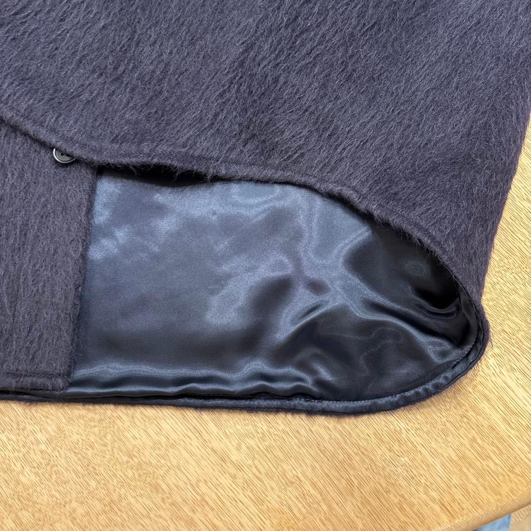 Scye アルパカシャギー シャツジャケット ダークネイビー サイズ40