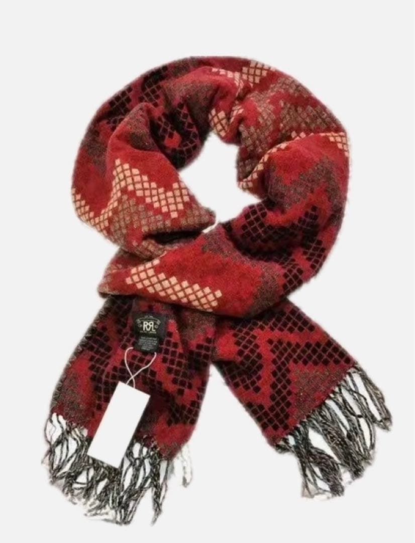 RRL Double RL 100%ウール 大判マフラー ストール