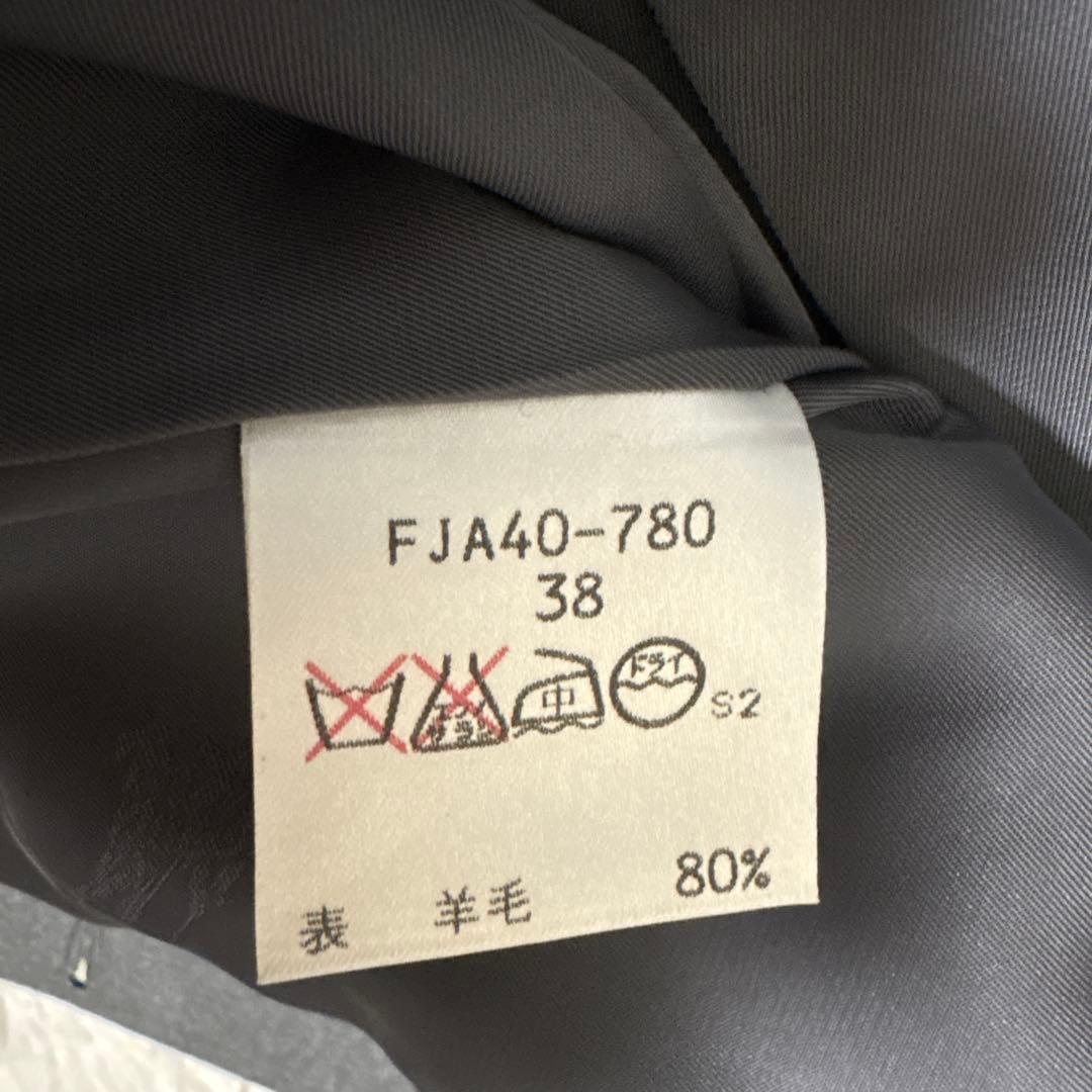 新品 バーバリーズ カシミヤ混 テーラード ジャケット 金ボタン M グレー