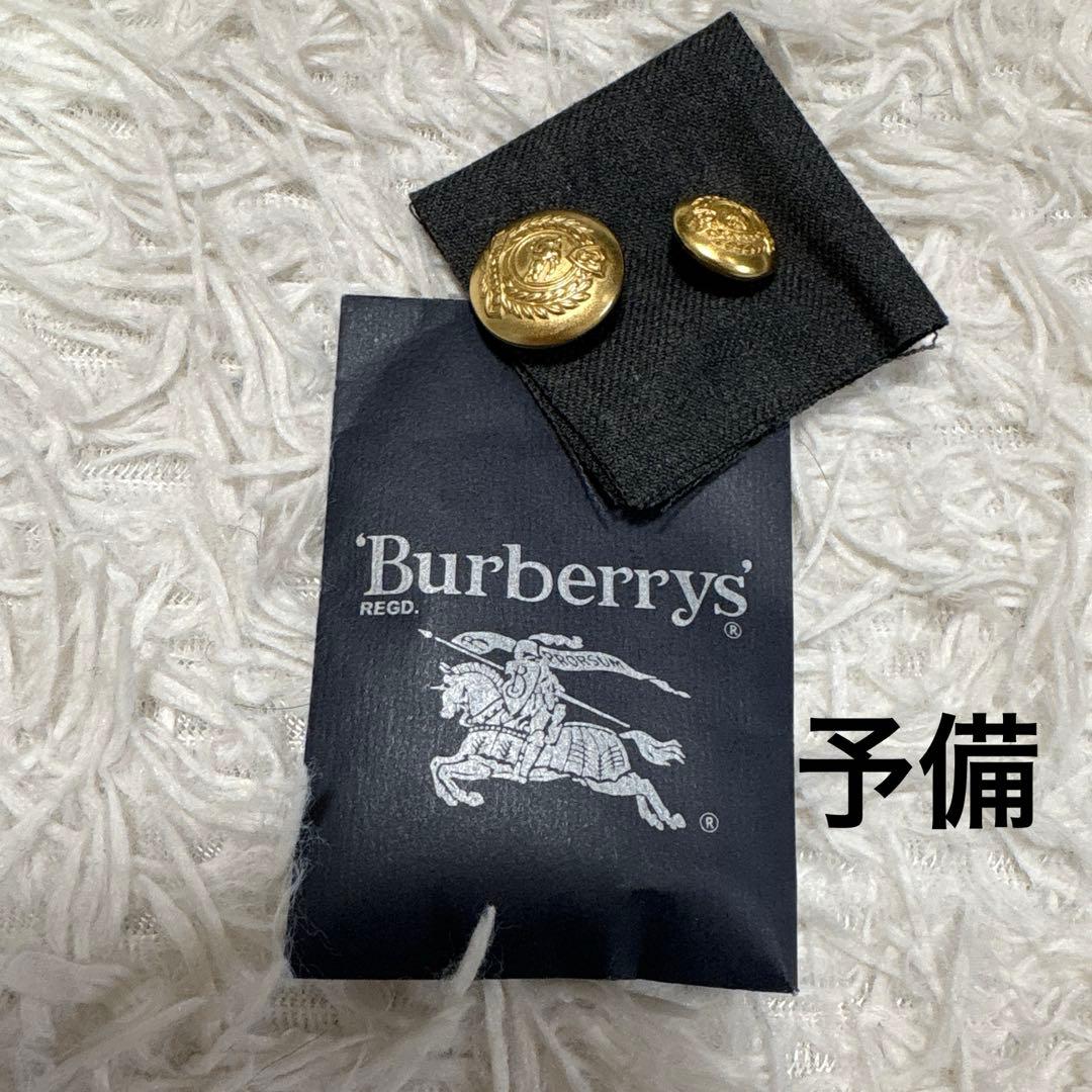 新品 バーバリーズ カシミヤ混 テーラード ジャケット 金ボタン M グレー