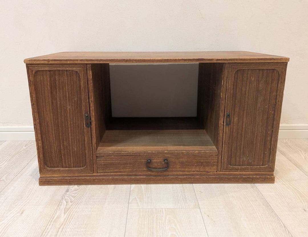 ★おまけ付　総桐手許箪笥・桐飾り棚・レトロ時代箪笥茶道具・引き出し古民具 和家具