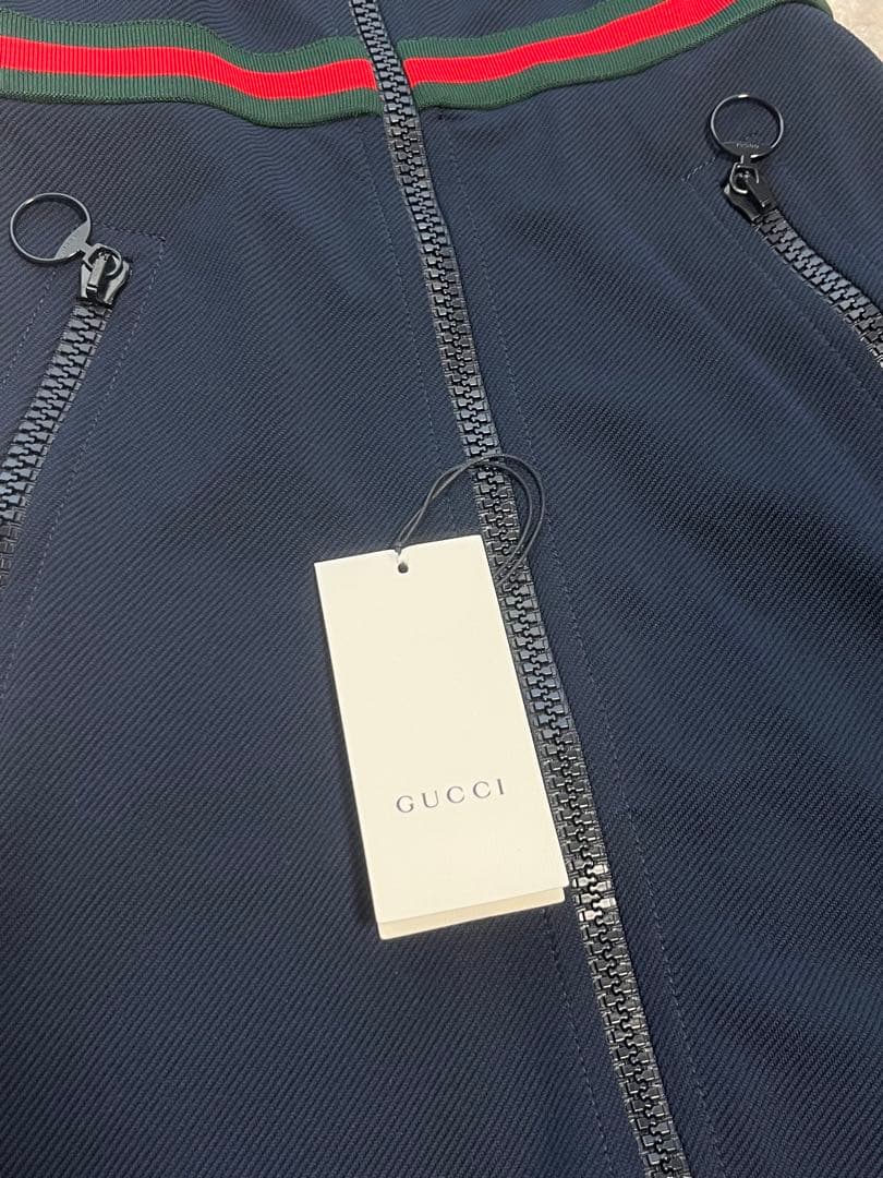 GUCCI シェリーライン フロントジップノースリーブワンピース