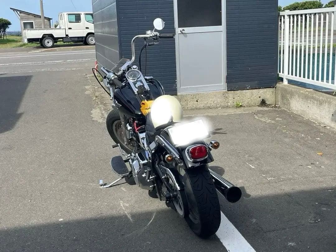 ハーレー　リアフェンダー　2001年式 FLSTF ファットボーイ　カット済黒