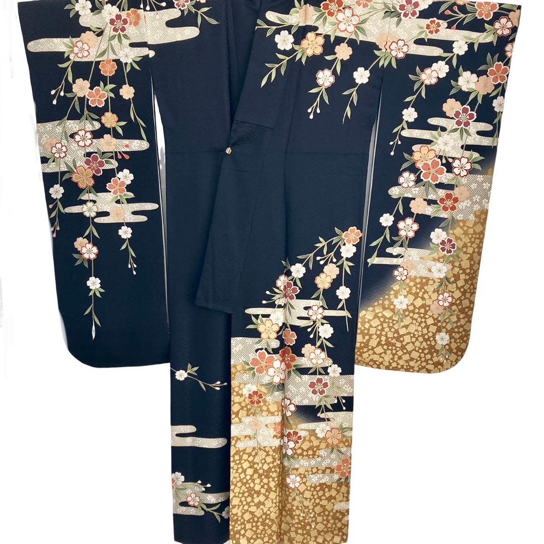 ™️ 黒　やまと扱い　振袖4点セット‼️お振袖セット‼️NO81