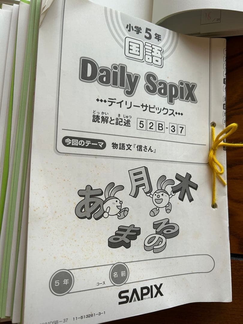 サピックス SAPIX 小学5年 国語 デイリー春期夏期冬期フルセッ2016年