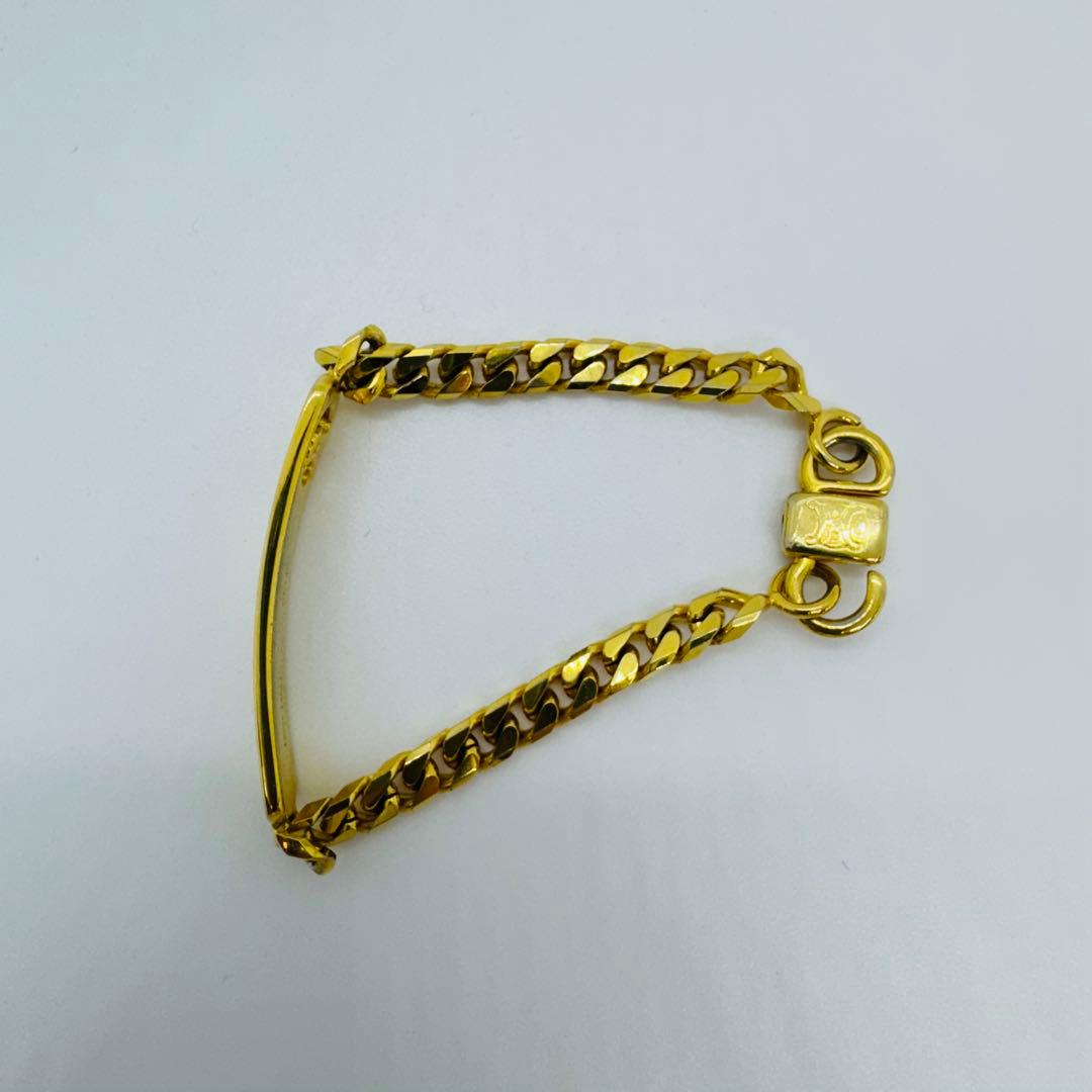 ✨CELINE✨セリーヌ✨トリオンフ✨IDプレート✨ゴールド✨ブレスレット✨