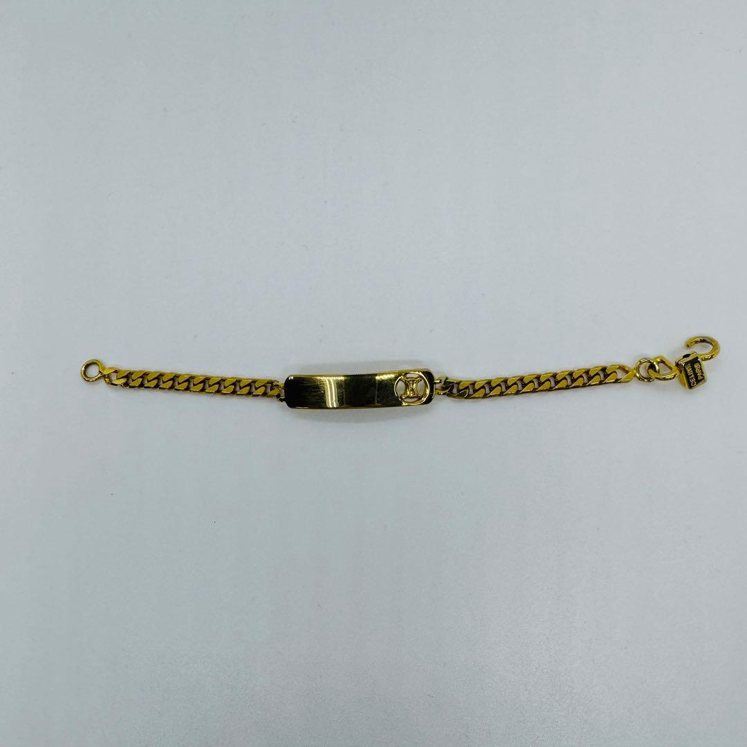 ✨CELINE✨セリーヌ✨トリオンフ✨IDプレート✨ゴールド✨ブレスレット✨