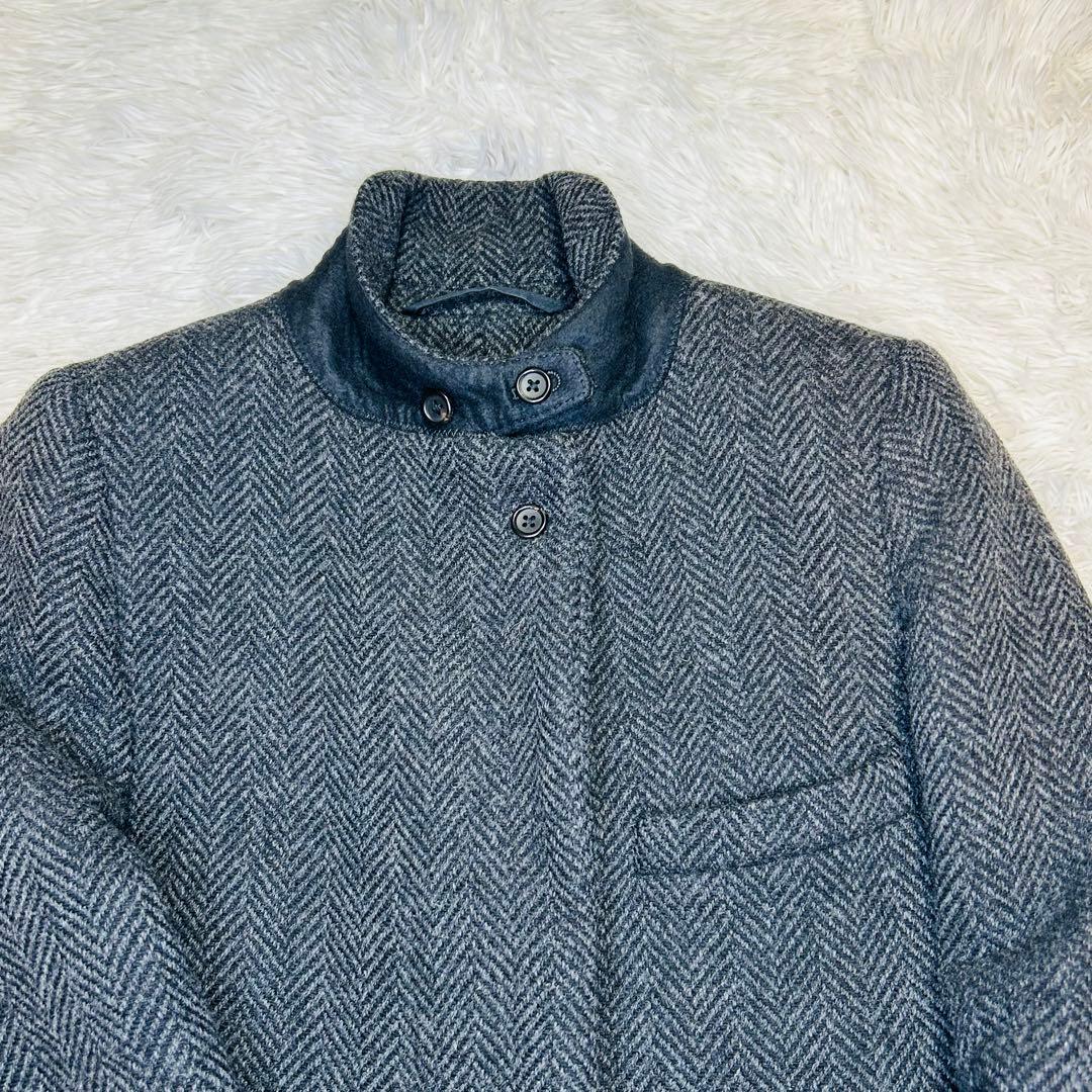 マーガレットハウエル ウール ツィード ヘリンボーン チェスター コート 1